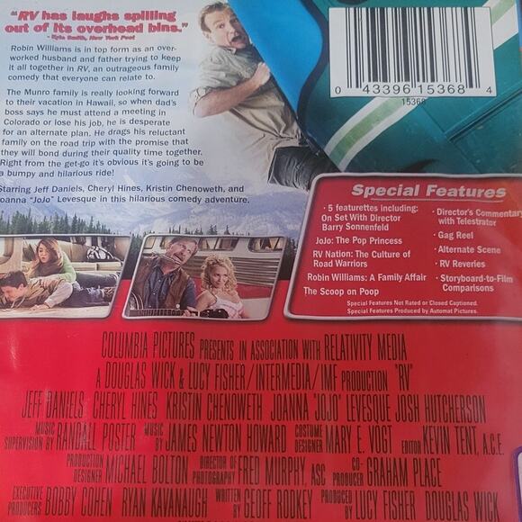 RV DVD Comedy Family Adventure Robin Williams Full Screen C Hines K Chenoweth - Picture 3 of 5